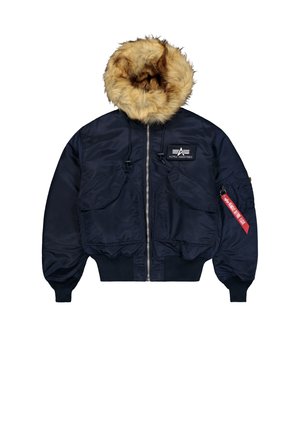 Alpha Industries, 45/P HOODED CUSTOM - Talvejope - rep blue