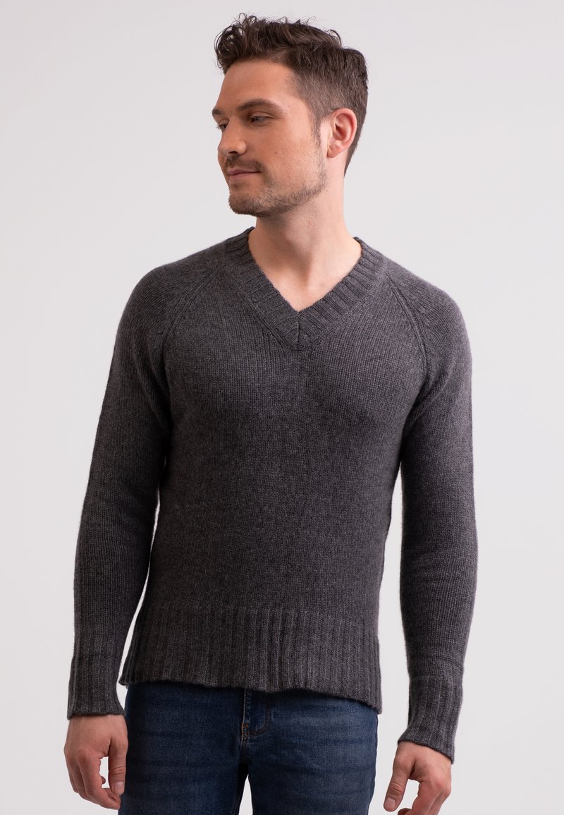 CASH-MERE Strickpullover - mittel anthrazit