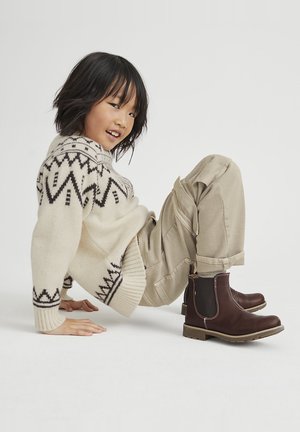 KINDER - Cargo trousers - stein