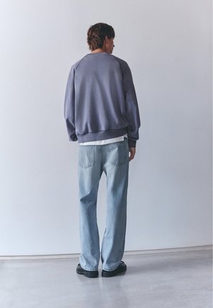 PULL&BEAR, BOSTON ATHLETIC DEPT GRAPHIC ROUND NECK - SWEATSHIRT - Sweatshirt - blue-grey
