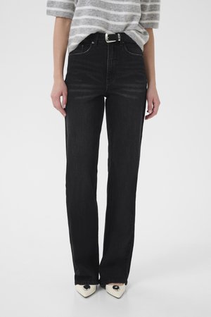 ZOLANI - Wide leg - washed dark black