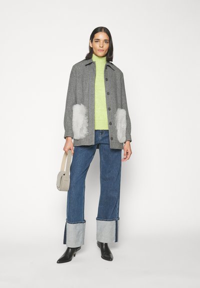 STUDIO ID MACI CAR SHORT WITH POCKETS - Κοντό παλτό - grey