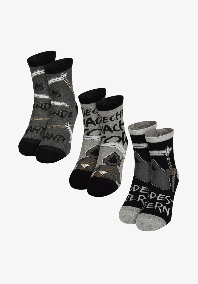 United Labels 3ER PACK TOT ABER LUSTIG - Calze - grau