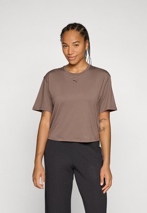 RELAXED TEE - Športové tričko - flat bronze