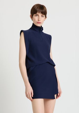 SMANICATA CON ZIP  - Débardeur - blu