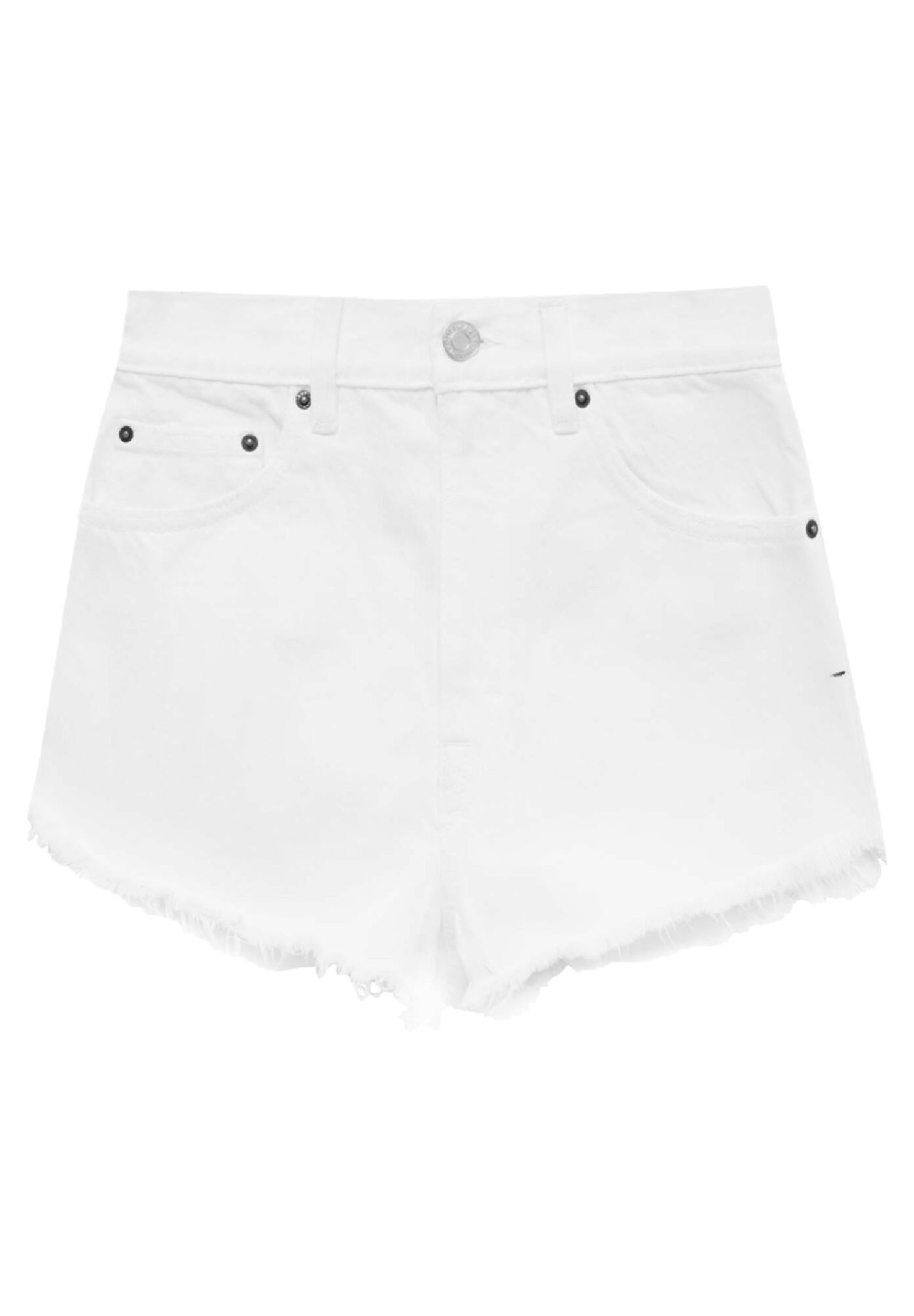 denim shorts white