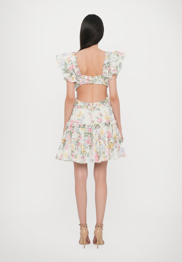 PARADISE GARDEN BACKLESS MINI DRESS - Day dress - moonshine3