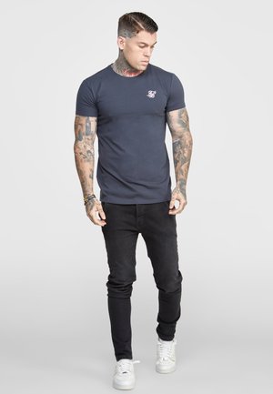 MUSCLE FIT 2 PACK - Jednoduché tričko - dark grey/navy