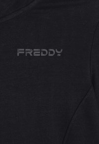 Freddy E COLLO ALTO REGULAR FIT CON LOGO RICAMATO - Sudadera con cremallera - nero