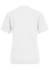 Witte t-shirt met korte mouwen en een ronde hals, gemaakt van katoen, met een eenvoudig ontwerp zonder patronen of accenten.