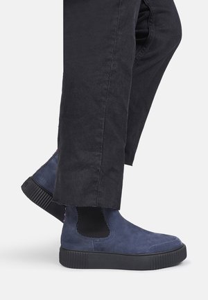 Platform ankle boots - blau