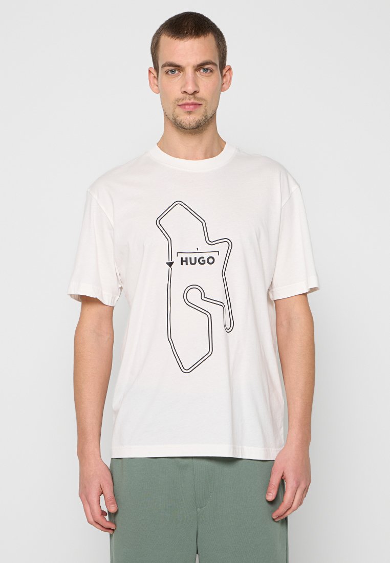 Boss T-shirt print wit