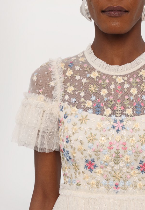 BODICE ROUND NECK ANKLE GOWN - Occasion wear - cream2