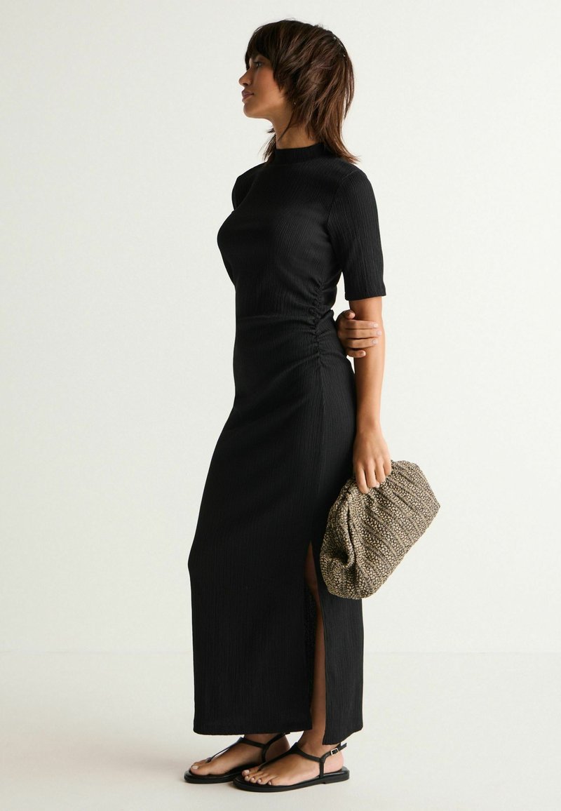 Next TEXTURED RUCHED REGULAR FIT TALL  - Maksimekko - black