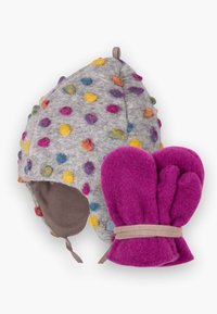 pure pure by BAUER FÄUSTEL UNISEX SET - Bonnet - silber/orchidee