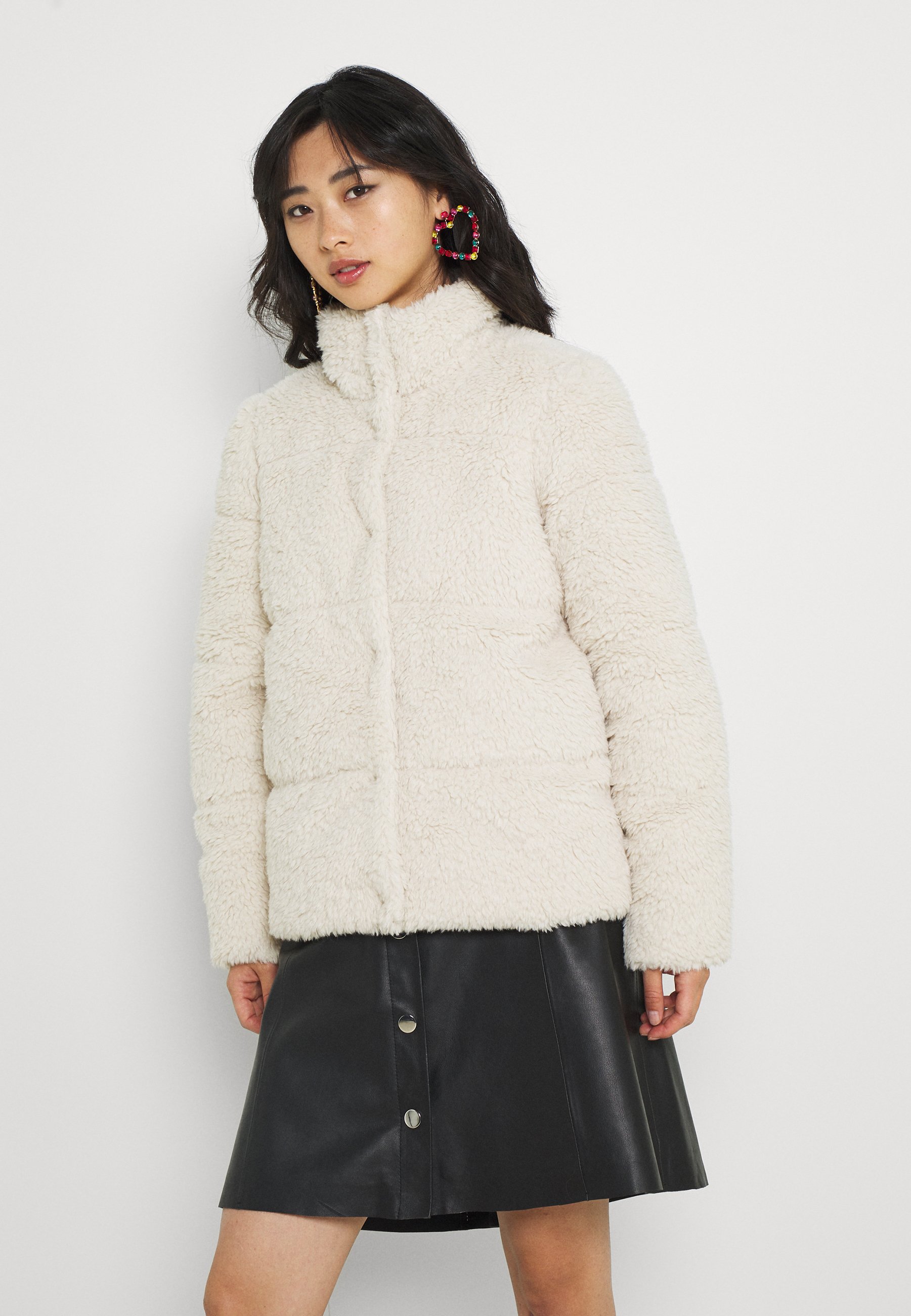 petite collarless jacket