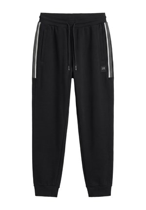 Antony Morato, TROUSERS REGULAR FIT WITH TAPE ON 2 LEG  SIDES AND RUBBER PATCH - Trainingsbroek - black