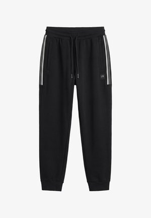 Antony Morato, TROUSERS REGULAR FIT WITH TAPE ON 2 LEG SIDES AND RUBBER PATCH - Trainingsbroek - black