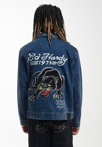 Ed Hardy PANTHER  - Džínová bunda - indigo
