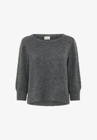 Kaffe BETTY - Maglione - grey melange/grigio scuro Kaffe BETTY - Maglione - grey melange/grigio scuro