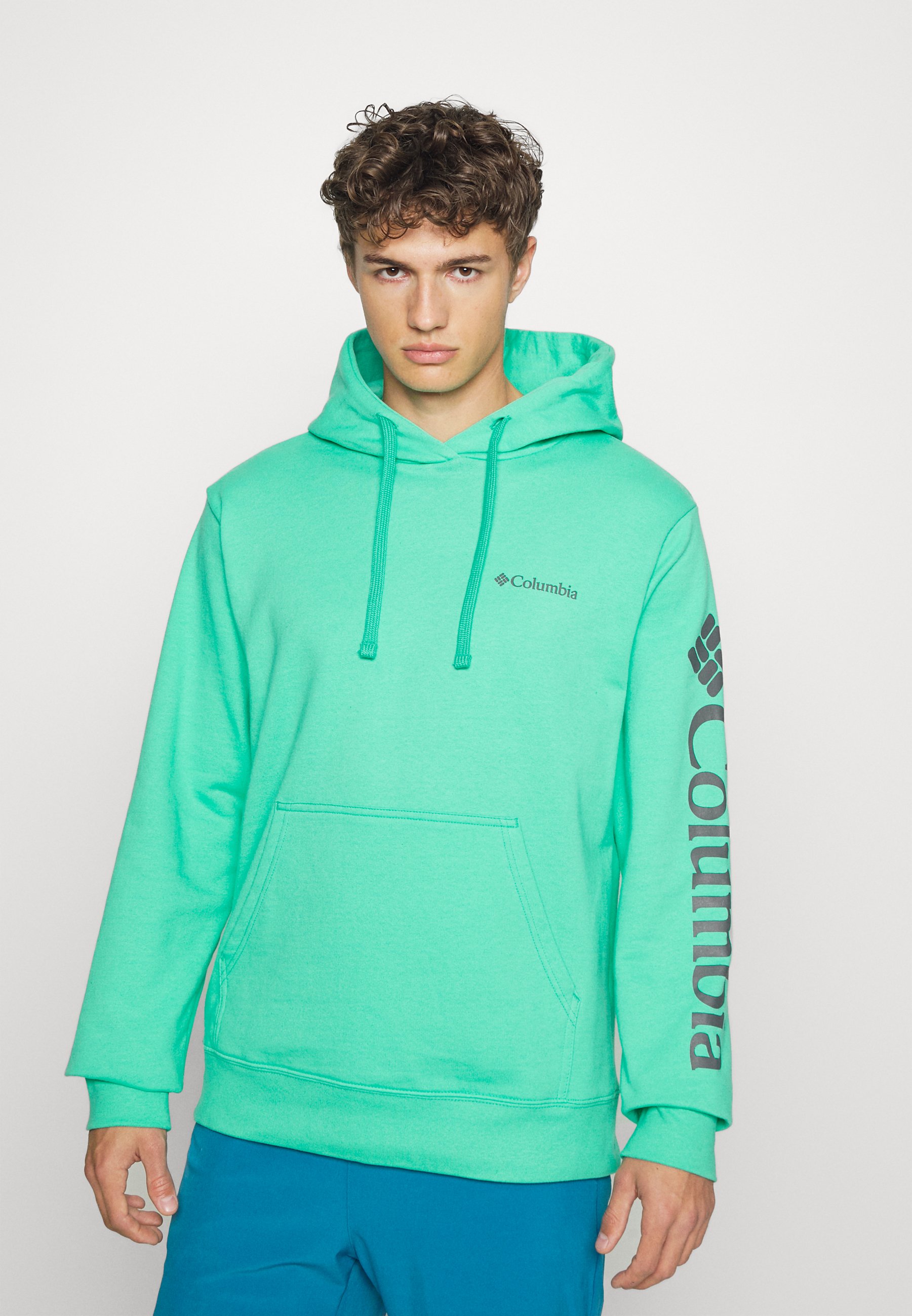 Columbia VIEWMONT™ II SLEEVE GRAPHIC HOODIE - Hoodie - electric  turquoise/turquoise - Zalando.de