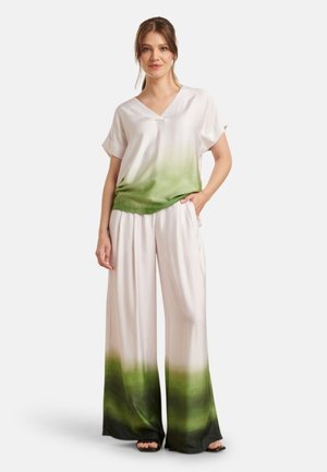 Broek - off white light green
