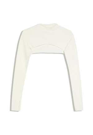 Bershka, (ACTIVE) LONG SLEEVE HIGH NECK TECHNICAL - BOLERO - Langarmshirt - gold-coloured