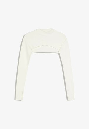 Bershka, (ACTIVE) LONG SLEEVE HIGH NECK TECHNICAL - BOLERO - Langærmet T-shirt - gold-coloured