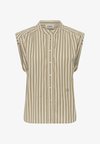 SLBLANCA SS - Πουκαμίσα με κουμπιά - dusky green stripe