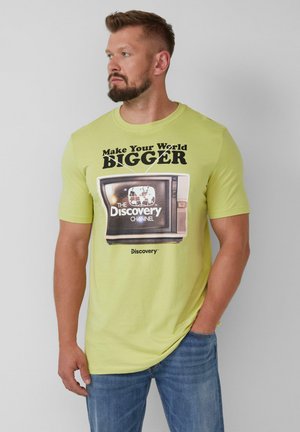 MIT DISCOVERY - T-shirt con stampa - limettengrün