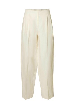 Selected Femme BARREL FIT - Püksid - birch