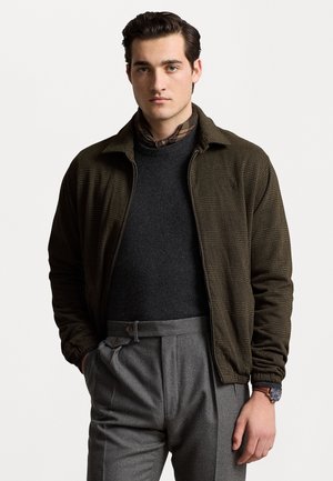 BAYPORT DOUBLE KNIT JERSEY JACKET - Cardigan - wilson olive heather prince of wales