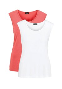 2PACK - Top - coral white
