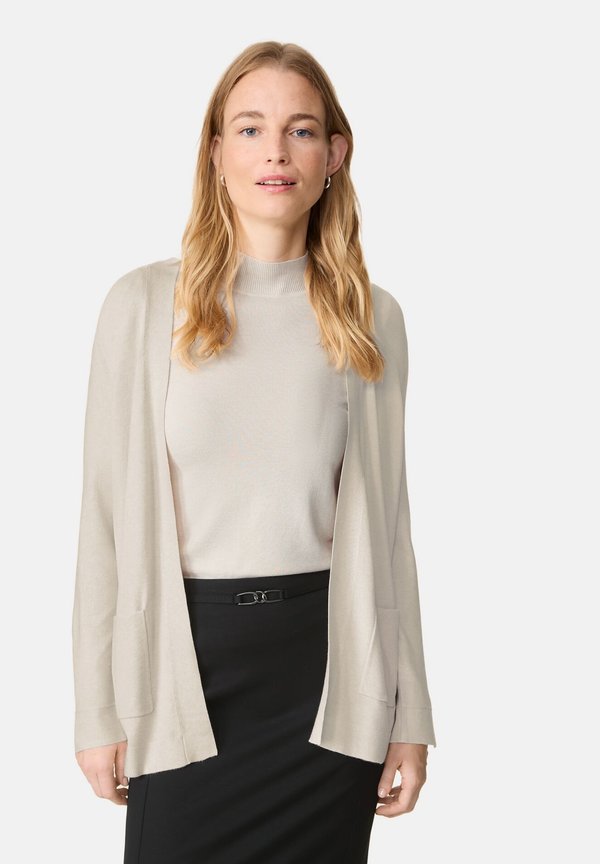 OFFENER - Strickjacke - cream melange