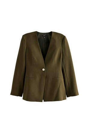Lipsy, COLLARLESS BLAZER - Blazer - olive green