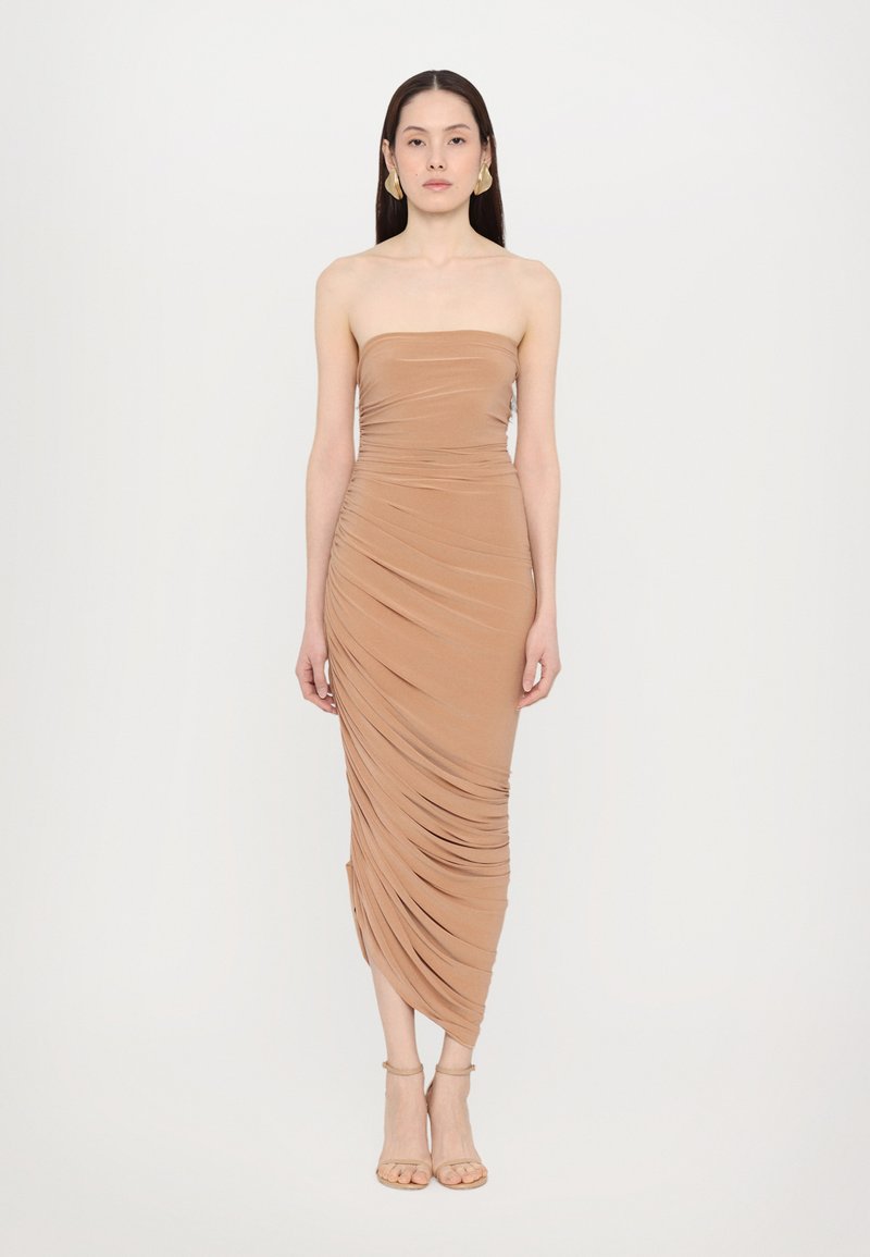 Norma Kamali - STRAPLESS DIANA GOWN - Robe en jersey - cappuccino, Agrandir