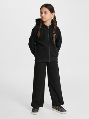 Hummel JR LOOSE HOODIE BEE - Sweatjacke - black