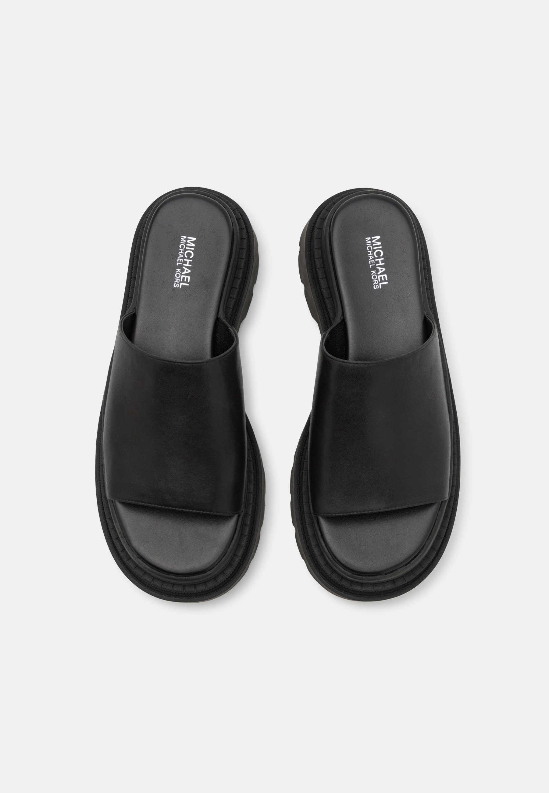 MICHAEL Michael Kors KENDRA SLIDE - Heeled mules - black - Zalando