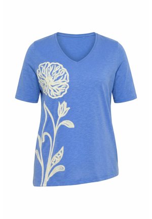 Ulla Popken, T-Shirt print - pale blue