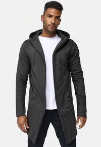 INDICODE JEANS - BREKSTAD - Zip-up sweatshirt - charcoal mix Thumbnail Image 1