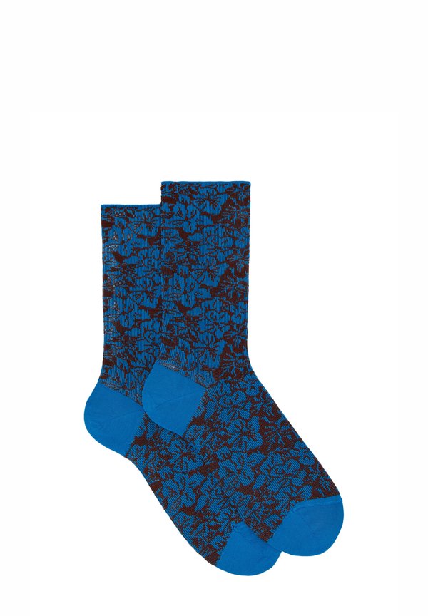 WITH FLORAL PATTERN - Socken - azzurro