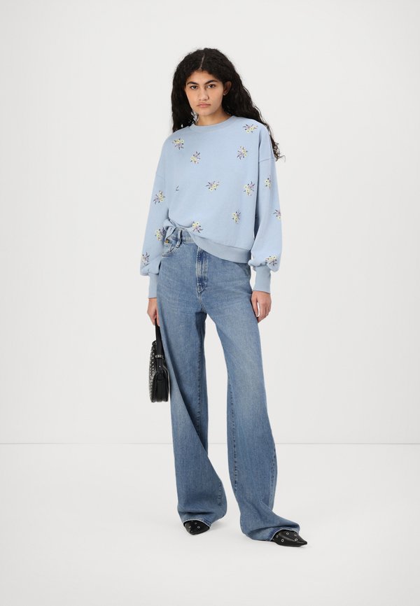 ONLBROOKE O NECK  - Sweatshirt - soft chambray2