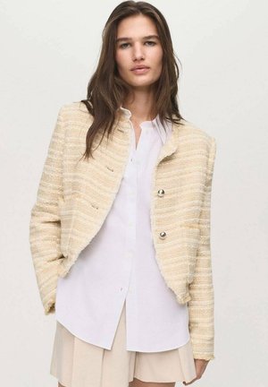 WITH JEWEL BUTTONS - Summer jacket - beige