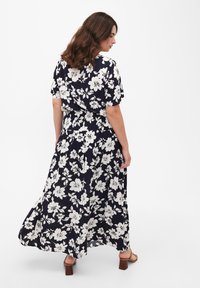 Zizzi FLASH MIT SMOK - Maxi sukně - n. sky white flower