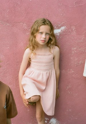 Mango Kids, BABY - Denné šaty - pink