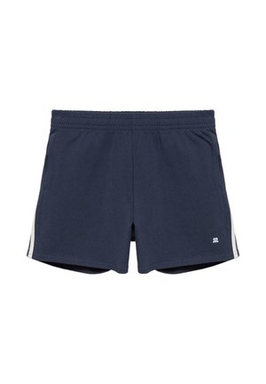 PULL&BEAR, WITH SIDE STRIPES - SPORTS SHORTS - Pantalon de survêtement - dark blue