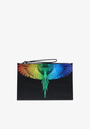 County of Milan, MULTICOLOR WINGS POCHETTE COUNTY OF MILAN - Pochette - black multicolor