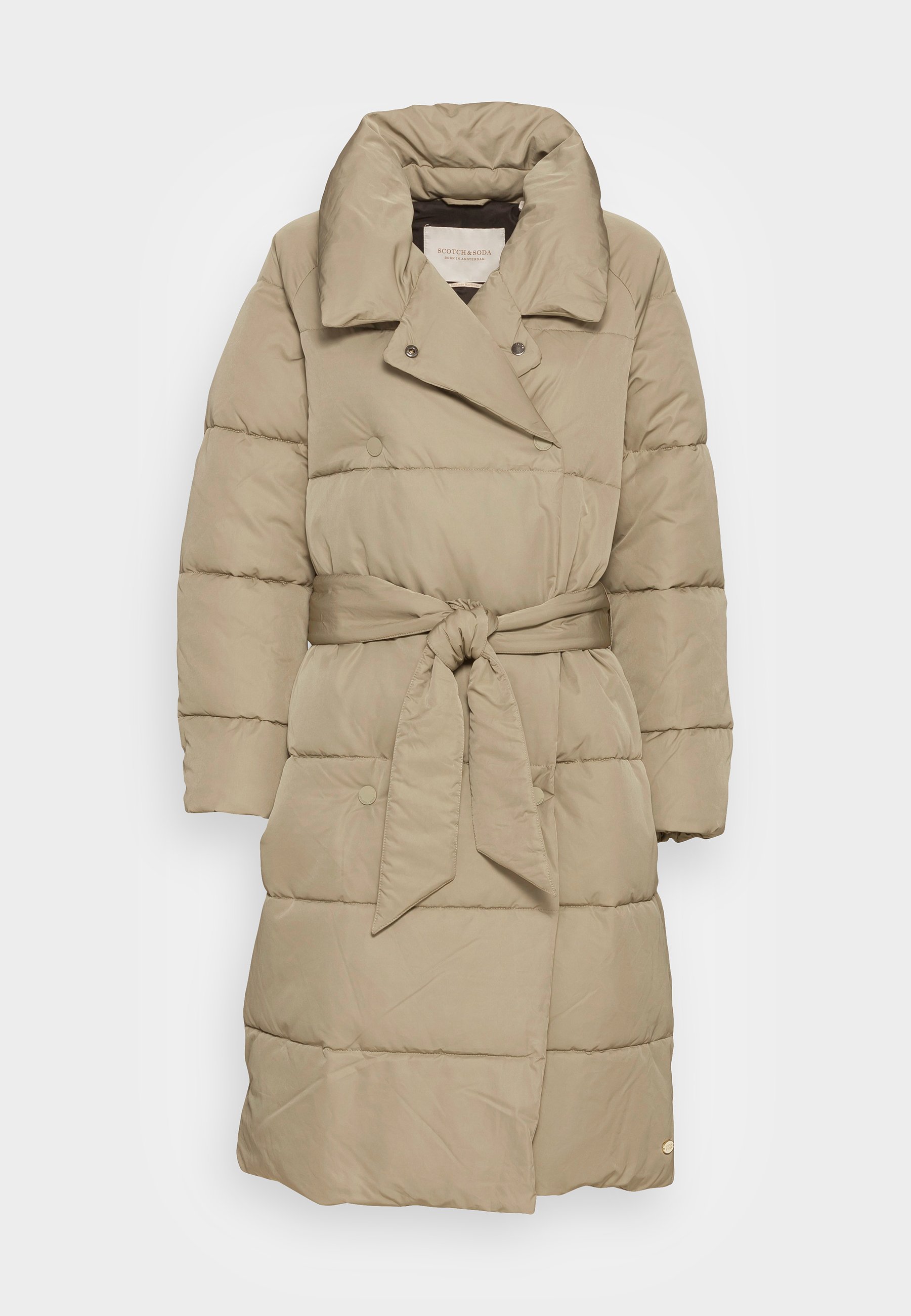 belted double breasted coat