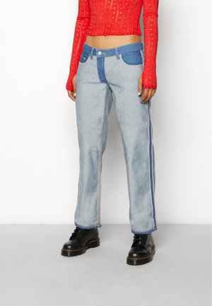 Weekday FLUID LOW REVERSED - Straight leg jeans - basic blue