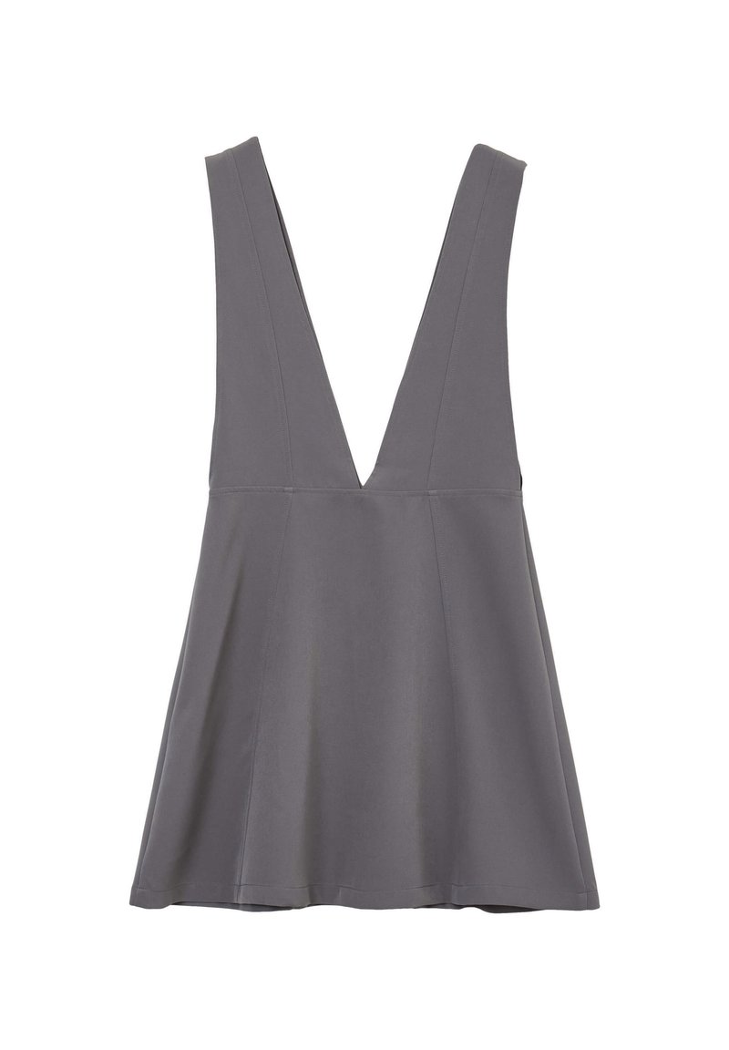 Top Estivo Donna Boyfriend A Maniche Corte - Scollo Rotondo, Grigio, Taglia M, 65% Cotone 35% Poliestere